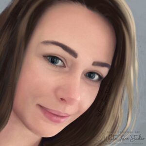 Digital Portrait Hand Painted CR